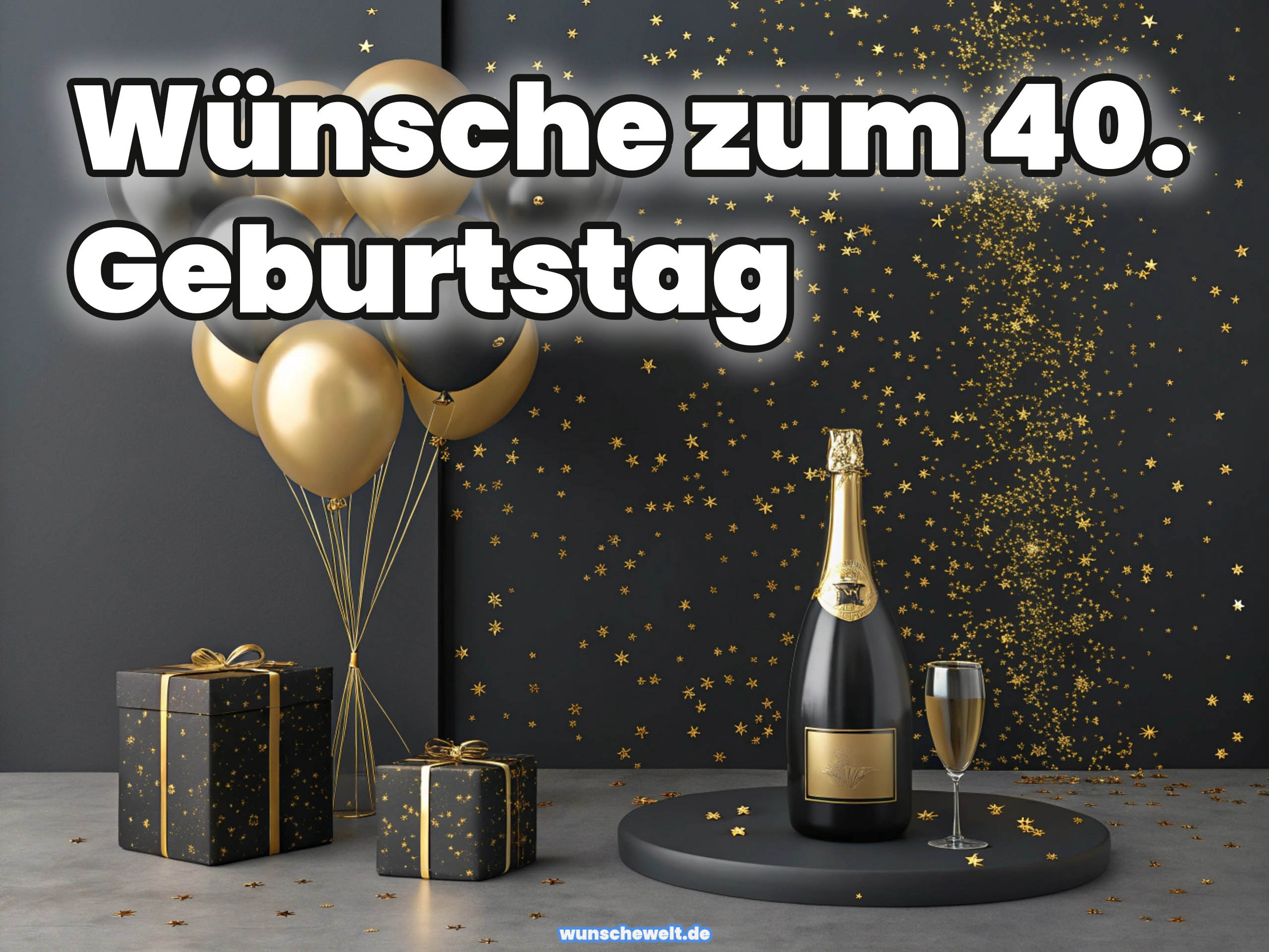 Glückwünsche zum 40. Geburtstag