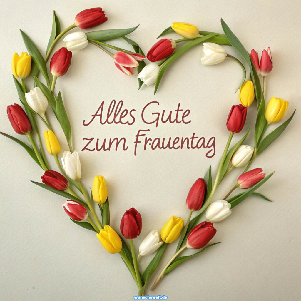Bild zum Frauentag mit Blumen Kostenlos