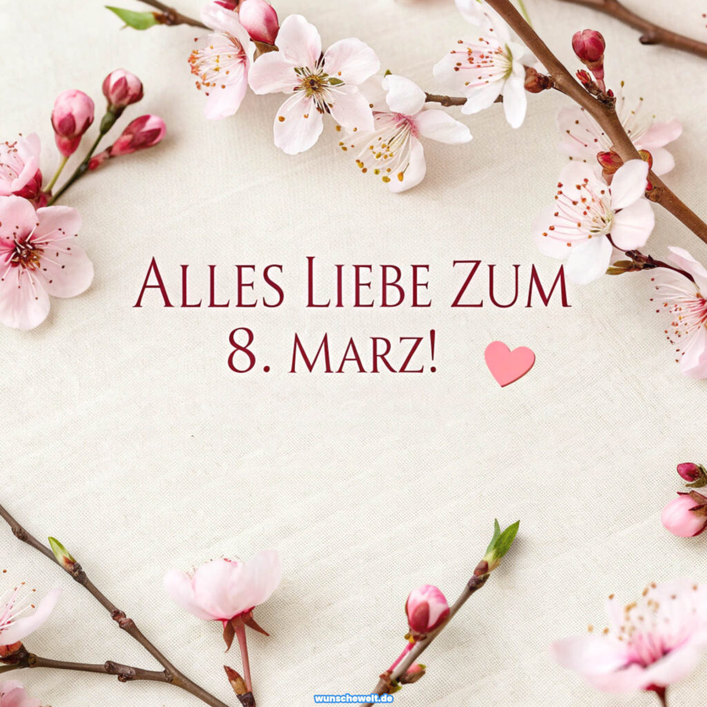 Bild zum Frauentag mit Blumen Kostenlos